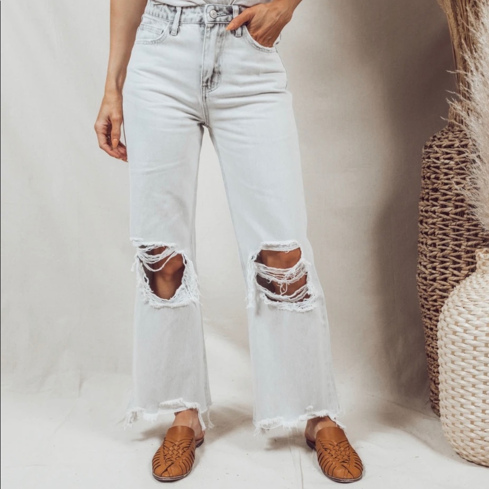 Onyx Distressed Denim